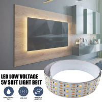 【artheni】Lampu Strip LED Tegangan Rendah 5V Lembut untuk Dekorasi Cermin, Lampu Suasana, Lampu Strip