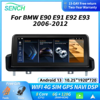 10.25 Radio Stereo 8 Core For BMW E90 E91 E92 E93 Android 13 System WIFI SIM Carplay GPS Navi Multimedia Player