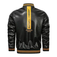 Jackets for Men Clothing 2022 PU Lether Jacket Coat Tracksuits Bomber Coats Chaquetas Jaquetas Baseb