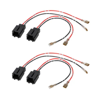 2-Pin Car Speaker Wire Harness Adapter Plug Radio Stereo CD Player Cables Black Accessories Fit For Peugeot Citroen