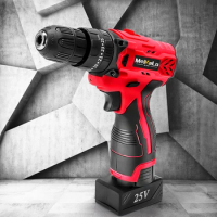 12V/25V Cordless Screwdriver Electric Screwdriver Cordless Drill Power Tools Handheld Drill Lithium Battery Charging Drill