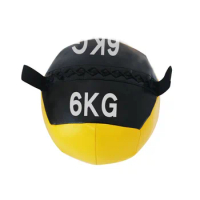 10pcs 6KG PU non-elastic wall ball solid balance training wall ball gym squat wall ball weight ball
