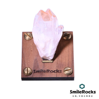 【SmileRocks 石麥】波羅蜜白水晶簇 3.5x2.4x6.0cm(原礦水晶 附SmilePad Stand 6x6底板)