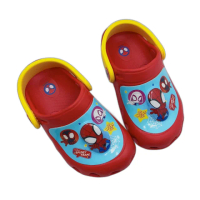 【樂樂童鞋】台灣製蜘蛛人電燈涼鞋-紅色(台灣製 蜘蛛人 男童鞋 涼鞋 拖鞋)