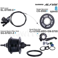 SHIMANO ALFINE 8 speed Groupset SL-S7000 Internal Geared Rear Hub SG-S7001-8 CS-S500 20T CJ-S7000-8BD SM-S705 Original Parts
