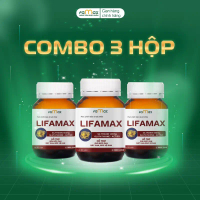 Combo 3 Hộp Giải Độc Gan Lifamax  Hỗ Trợ Mát Gan, Bảo Vệ Gan (Hộp 30 Viên)