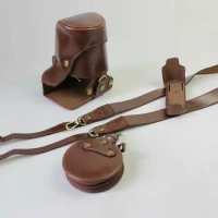 PU Leather Camera Bag Case Body for FUJI Fujifilm XE3 X-E3 With Strap Black Coffee Brown