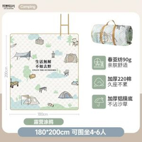 野餐墊加厚帶鋁模戶外防潮墊露營帳篷摺疊防水帳篷墊加厚防水