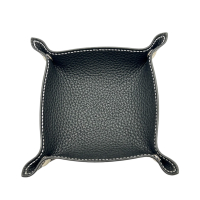 HERMES 愛馬仕 Mises et Relances H Evelyne 迷你置物盤 黑色 牛皮 U刻 【二手名牌BRAND OFF】