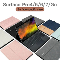 Flip Cover Leather Case For Microsoft Surface Pro 6 5 4 3 7 Plus X 8 9 Tablet Sleeve For Surface Go 1 2 3 Pouch Case Stand