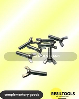 PER BUAH Baut Wing Bolt Galvanis M10 x 30 mm Pengencang Besi Furniture Baut Kupu Kupu Sayap Baut Kup
