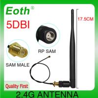 2.4 GHz Antenna wifi 5dBi WiFi Aerial 2.4G RP-SMA Male 2.4ghz antena wi fi Router + PCI U.FL IPX to RP SMA Male Pigtail Cable