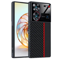 Luxury Carbon Fiber Protective Cover For ZTE Nubia Z60 Ultra Slim Silicone Anti-Shockproof Case Coque