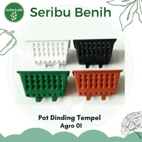 Pot Dinding Tempel Argo 01 Putih - Dinding Pagar Argo-01 Vertical Garden Aesthetic