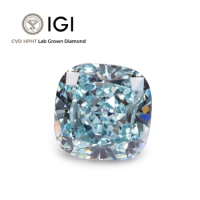 IGI GIA AGL Certified CVD HPHT Lab Grown Blue Diamond Cushion Cut Blue Diamond 5 carat 1 carat 2.5 carat VVS VS Lab Blue Diamond