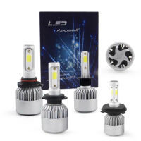 H7 LED Car Headlight 12V 30W 45W 1900LM 6000K HB3 9005 HB4 9006 H1 H4 H11 Led Canbus Car Bulb with Cooling Fan Use COB Chip