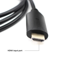 HDMI2VGA Converter HDMI to VGA Cable Male Adapter decoder hdmi-vga hdmi to vga adaptor Compatible Laptop PC Projector HDTV 1.2m