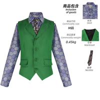 วันฮาโลวีน cos ชุดแบทแมน ดาร์กไนท์ ฮีธ เลดเจอร์ Joker ตัวตลก cosplay ชุดการแสดงบนเวที
