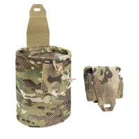 Tactical Dump Pouch Foldable High Capacity Nylon Mesh MOLLE Belt Compatible Lightweight Durable tactical pouch molle pouch