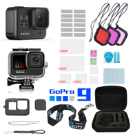 爆款gopro hero 9套裝防水殼+硅膠套+三色濾鏡+防霧插片+小收納包