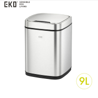 EKO 臻美感應環境桶垃圾桶 9L 砂鋼 EK9257MT-9L(HG1662-1)