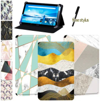 Tablet Cover Case for Lenovo Tab P10/Lenovo Smart Tab P10 10.1 Inch - Shockproof High Quality Leather Shape Pattern Tablet Case