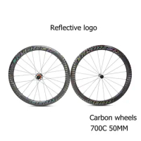 RETROSPEC-Carbon Road Bike Wheelset, 700C, 50mm Clincher, Chinese Bicycle Wheel