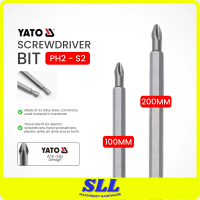 YATO 1PCS 100mm 200mm Screwdriver Bit PH2 S2 Steel Long Screwdriver Bit Impact Drill Mata Skru Phill