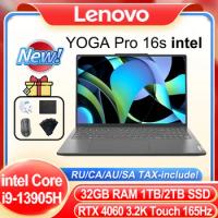 Lenovo YOGA Pro 16s 2023 Extreme Laptop intel i9-13905H RTX4060 3.2K Touch 165Hz Screen 6 Speakers Backlit Keyboard Notebook PC