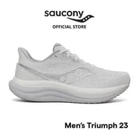 Sepatu Lari Pria SAUCONY Shoes Triumph 23 Men 43 WHITE / CLOUD