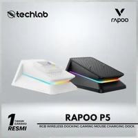 Rapoo P5 / P-5 RGB Wireless Docking Gaming Mouse Charging Dock White