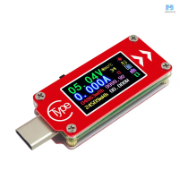 Tc64 Type-C Color LCD Display USB Voltmeter Ammeter Voltage Multimeter Battery PD Power Bank Charger
