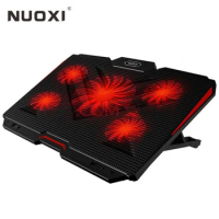 NUOXI New Laptop cooler 2 USB Ports and Five cooling Fan laptop cooling pad Notebook Stand for 12-17 inch for Laptop
