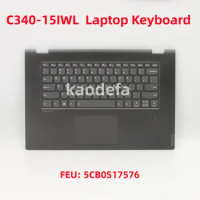 For Lenovo ideapad C340-15IWL / C340-15IML / C340-15IIL Laptop Keyboard FRU: 5CB0S17576
