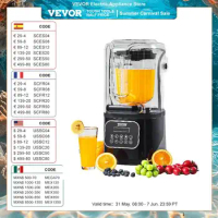 VEVOR 2L Smoothie Blender Commercial Grade Food Fruit Processor Multifunctional Mixer Make Shakes And Crush Technology for Home