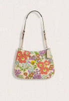 COACH Coach Penelope Shoulder Bag With Floral Print Ivory Multi