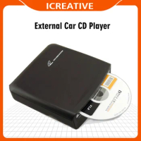 External Car CD MP3 HD Video Player With USB Power Signal Transfer Compatible with PC LEDTV Android Car Multimedia Player