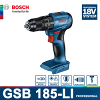 Bosch Cordless Impact Drill Gsb 185-Li Electric Screwdriver Driver 18V Lithium Battery Brushless Screwdriving Drilling Wireless