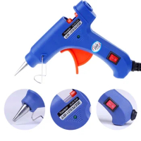 Hot Melt Glue Gun with 7mm*100m Glue Sticks 20W Mini Industrial Guns Household Heat Temperature Thermo Electric Repair Tool