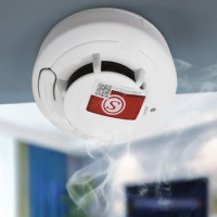 1/2pcs Smoke Detector Fire Alarms Battery Operated Smoke Alarms Wireless Sensitive Smoke Detector Home Fire Alarm Smoke Detector