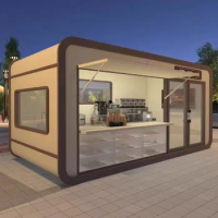 Custom prefabricate mirror houses New Design Products Apple Office Prefab House Tiny House Living Apple Cabin