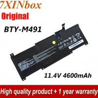 7XINbox 11.4V 4600mAh BTY-M491 3ICP6/71/74 Original Laptop Battery For MSI Modern 15 A10RB Laptop Batteries Notebook Battery