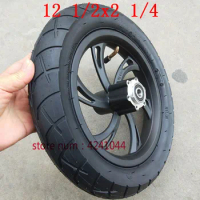 Motorcycle accessories 12 1/2X2 1/4 Wheel Tire &amp; Inner Tube Rim Set fits electric scooters E-bike folding bicycles