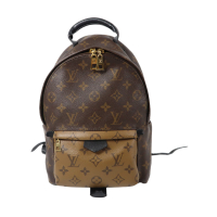 【二手名牌BRAND OFF】LOUIS VUITTON LV 路易威 棕色 原花 帆布 Reverse Palm Springs 後背包 M44870