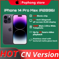 Original Apple iPhone 14 Pro Max (A2896) 6.7" OLED display 128GB/256GB/512GB Dual SIM 20W iOS IP68 New