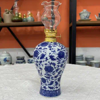 Jingdezhen Creative Ceramic Changming Lamp (Oil Lamp) Luxury Home Art Vase Coal Oil Lamp, Horse Lamp