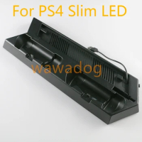 1pc Controller Charger Dock LED USB PS4 Slim Charging Bracket Stand Station for Sony Playstation 4 Slim PS4 Slim