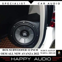 Box Sudut Subwoofer 12 Inch All New Avanza & Xenia 2022 Bahan MDF 18mm Audio Mobil