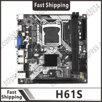 H61 motherboard LGA1155 DDR3 memory ITX H61S desktop motherboard with NVME/WIFI M.2 interface Core i3i5i7 CPU VGA motherboard