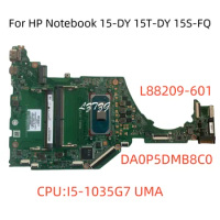 DA0P5DMB8C0 For HP Notebook 15-DY 15T-DY 15S-FQ Laptop Motherboard I5-1035G7 UMA L88209-601 100% Tested OK